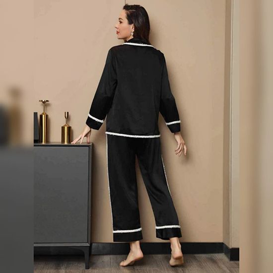 Elegant Silk Pajamas Set 2Pcs - Oshi.pk - Buy & Sell Online