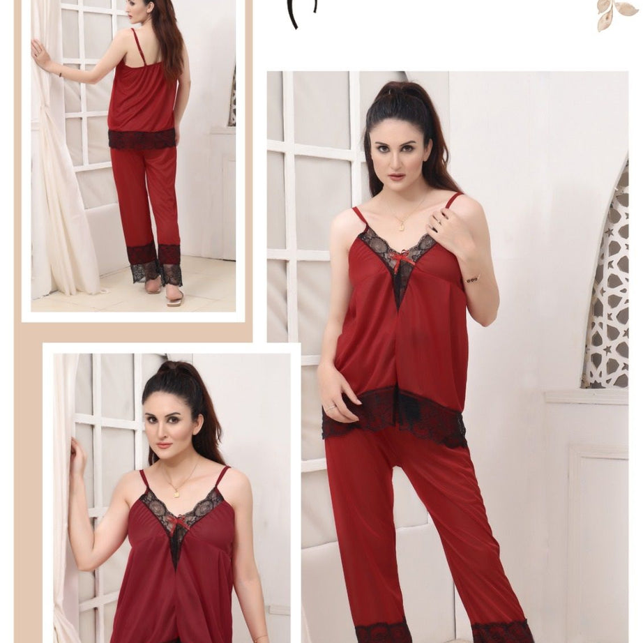 Silk Sando and Trouser Night Wear ( Design 012) - Oshi.pk - Buy & Sell Online