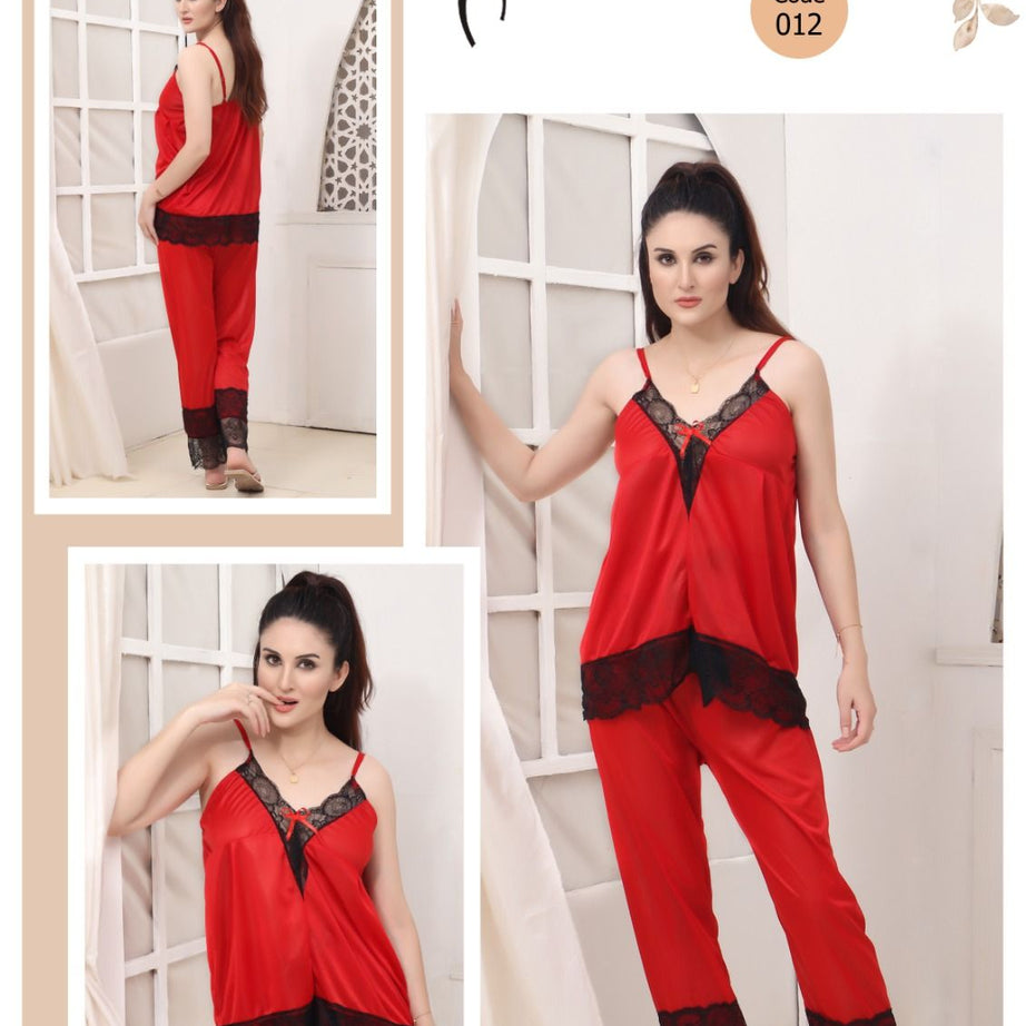 Silk Sando and Trouser Night Wear ( Design 012) - Oshi.pk - Buy & Sell Online