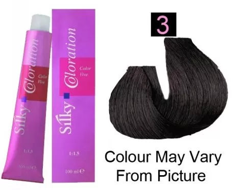 Silky Hair Color Dark Brown-3