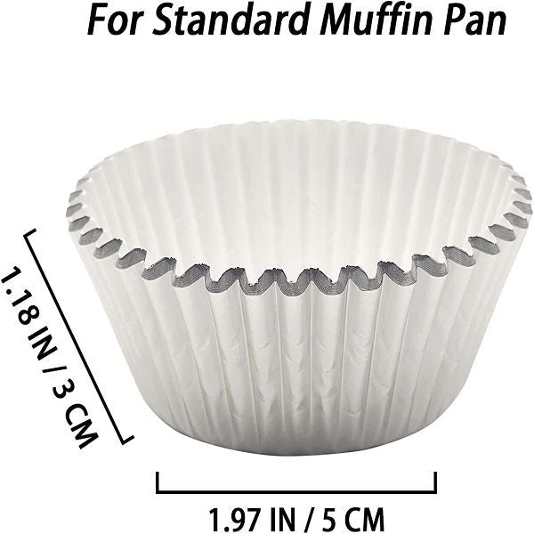 Silver Cupcake Liners 100pcs Muffin Foil Baking Cups - Oshi.pk - Buy & Sell Online