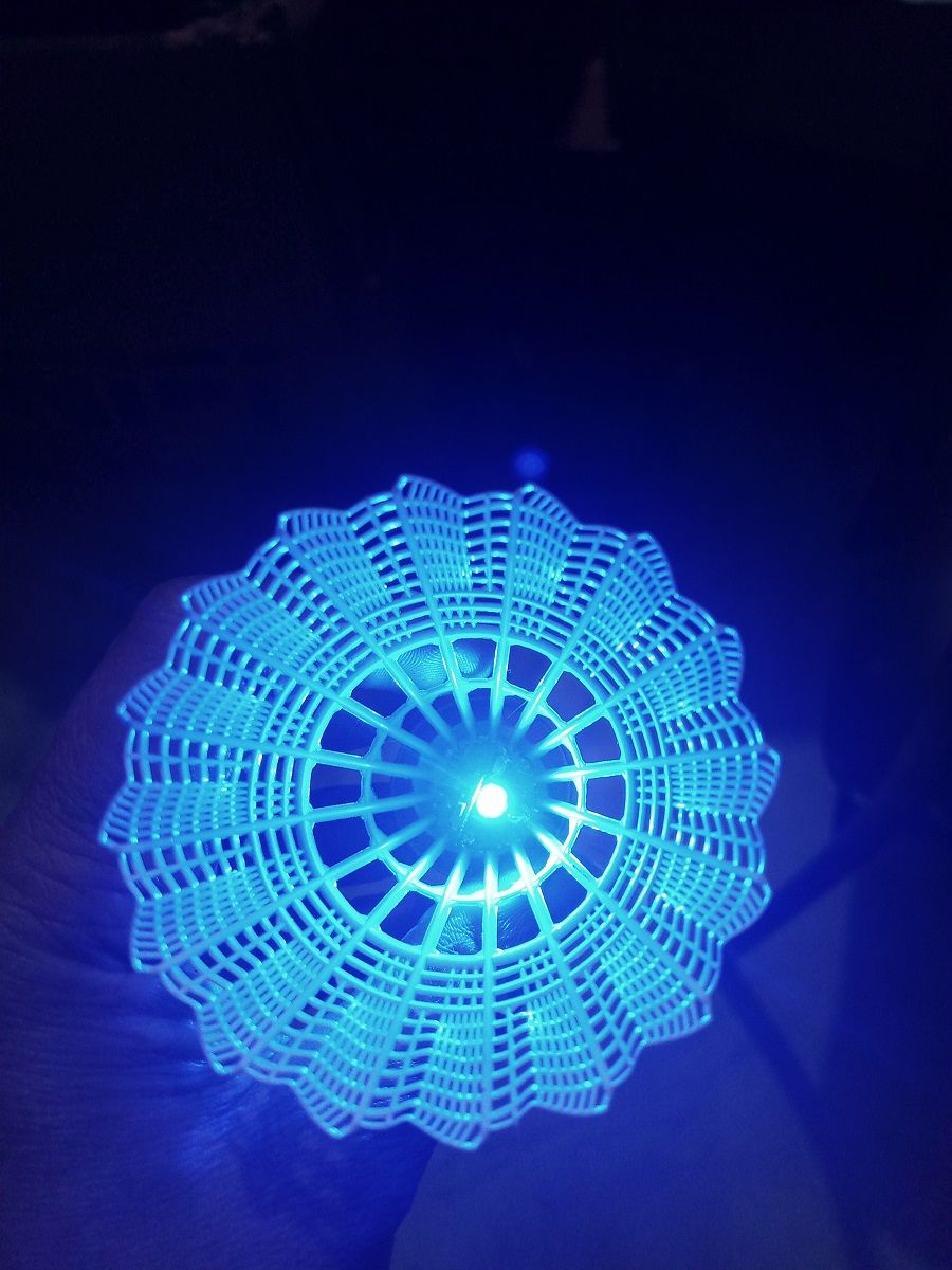 RECHARGEABLE LED SHUTTLECOCK - with Charger - 1 in Pack - Lighting On/Off Switch - Oshi.pk - Buy & Sell Online