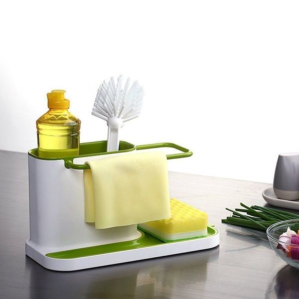 Sink Tidy Self Draining Brush Sponge Cleaning Cloth Holder - Oshi.pk - Buy & Sell Online