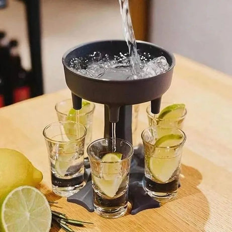 Six Glass Dispenser & Holder