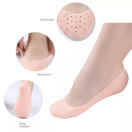 Anti Crack Full Length Silicone Foot Protector For Foot-Care and Heel Cracks - Oshi.pk - Buy & Sell Online