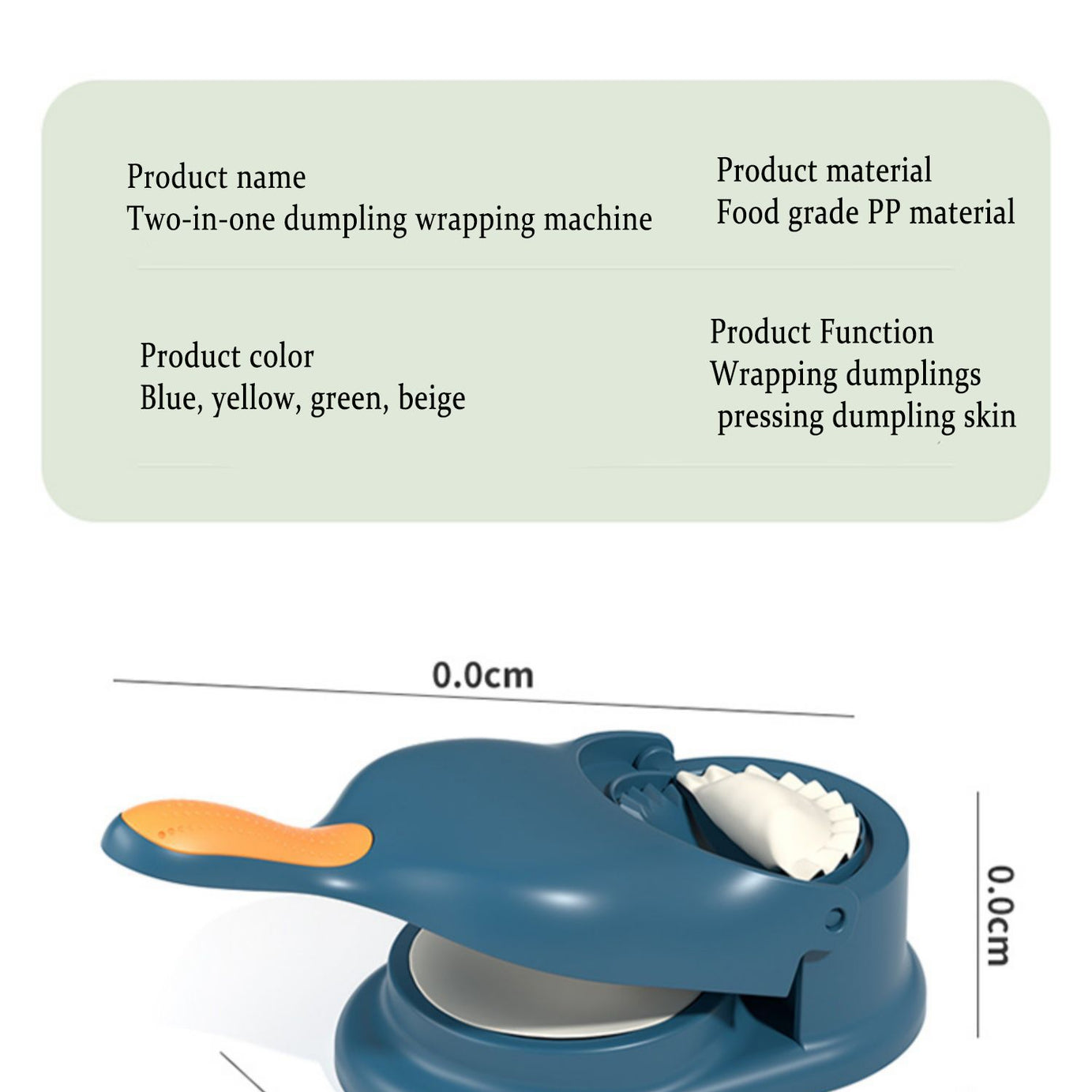 2 in 1 Dumpling Maker Automatic Dumpling Machine DIY Dough Pressing Tool Set Quickly Dumplings Mold - Oshi.pk - Buy & Sell Online