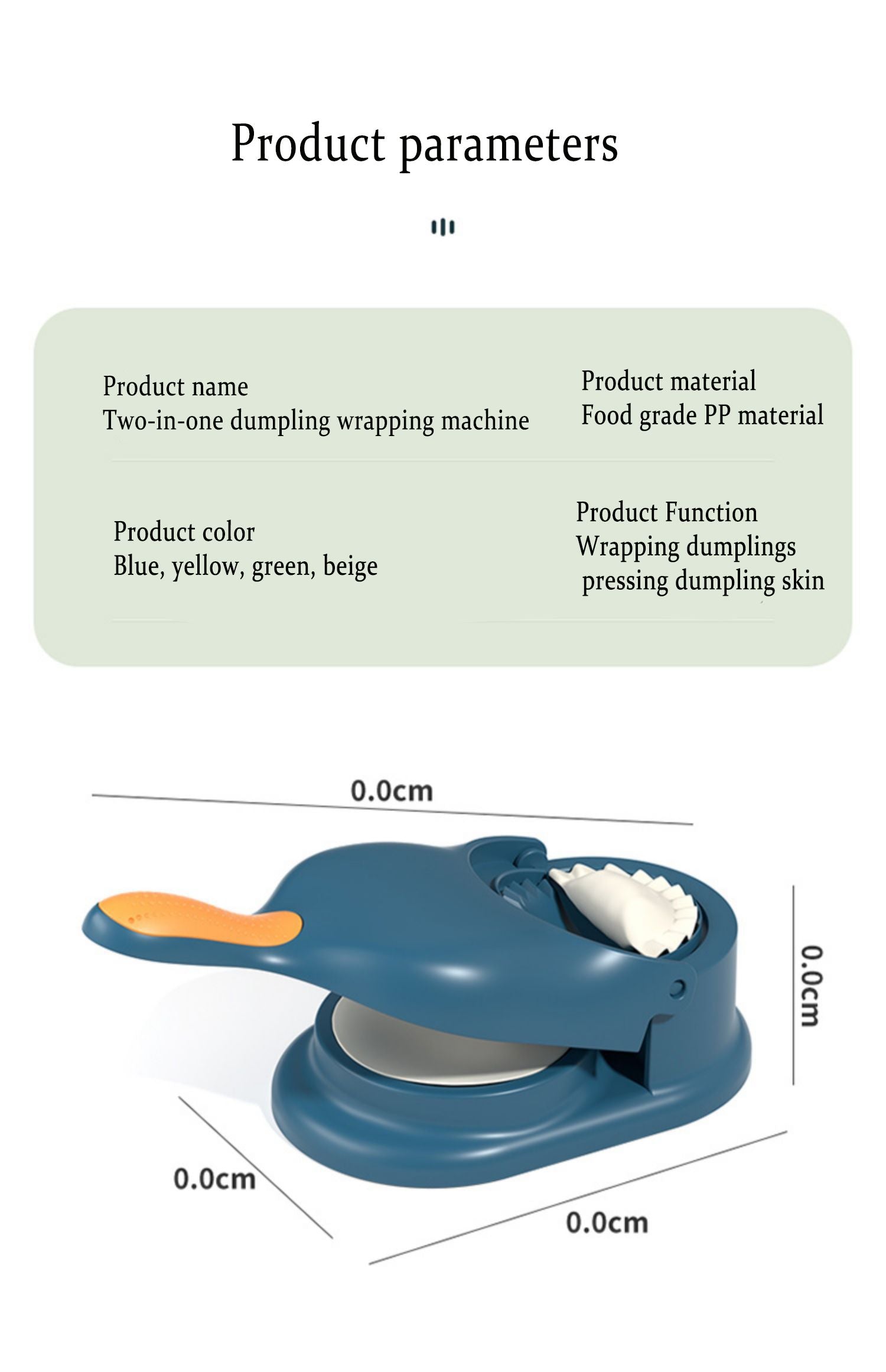 2 in 1 Dumpling Maker Automatic Dumpling Machine DIY Dough Pressing Tool Set Quickly Dumplings Mold - Oshi.pk - Buy & Sell Online