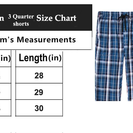 Pack of 3 -Checkered 3 Quarter for Men/Boys - Oshi.pk - Buy & Sell Online