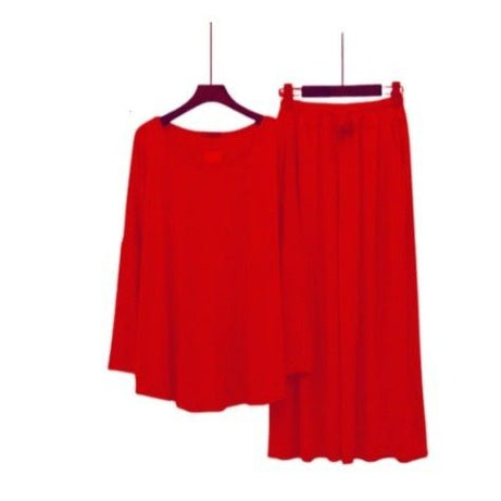 Red V-Neck Women Night Suit - Oshi.pk - Buy & Sell Online