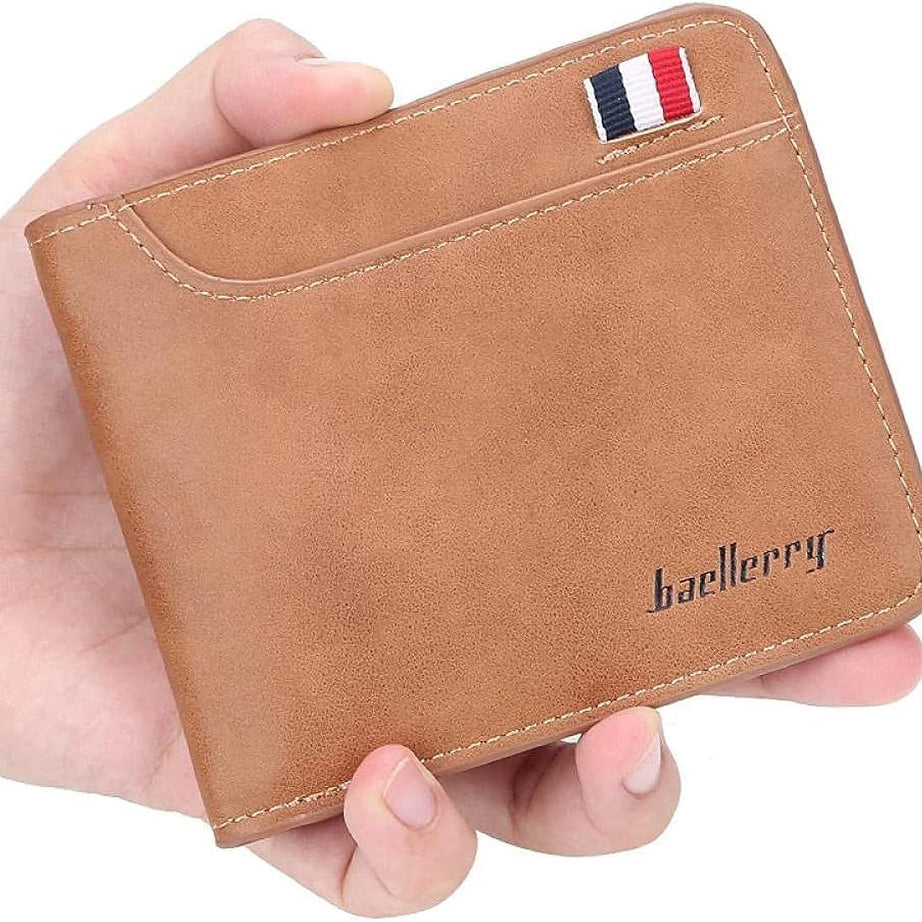 Baellerry Multi Functional Fashion Minimalist Multi Card Position Short Zipper Pu Leather Man Wallets - Oshi.pk - Buy & Sell Online
