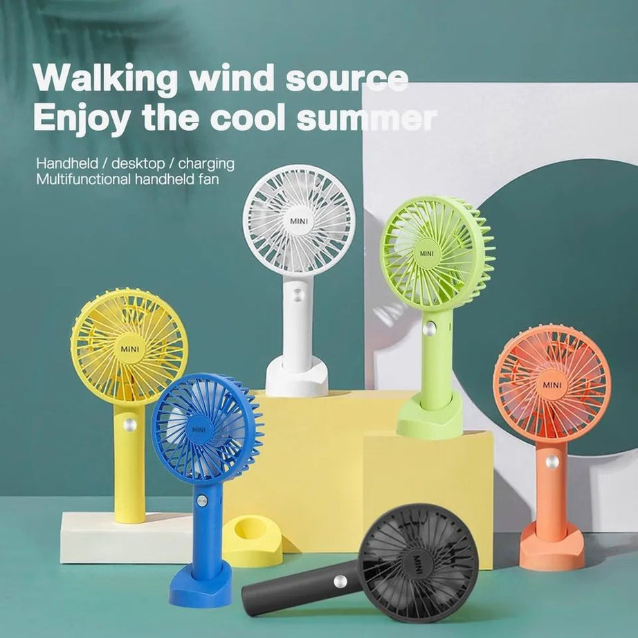 USB Rechargeable Electric Handheld Mini Fan Usb Charging Student Desktop air Cooler Outdoor Fan Portable Dormitory Fan - Oshi.pk - Buy & Sell Online