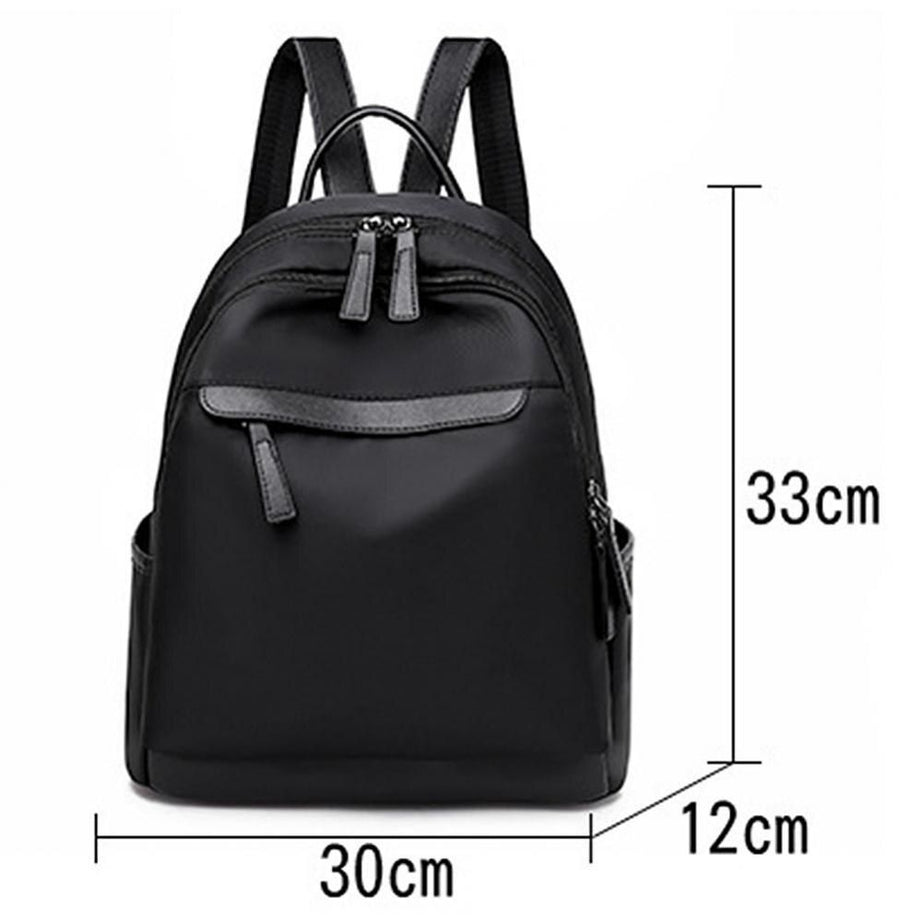 waterproof and durable solid color double zipper casual fashion backpack school bag bag with headphone jack - Oshi.pk - Buy & Sell Online