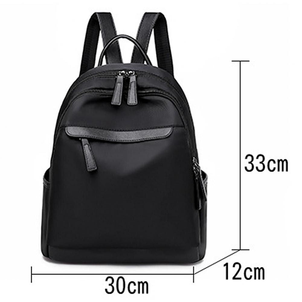 waterproof and durable solid color double zipper casual fashion backpack school bag bag with headphone jack - Oshi.pk - Buy & Sell Online