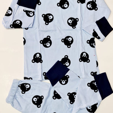 Sky Blue Bear Printed Kids Night Dress - Oshi.pk - Buy & Sell Online