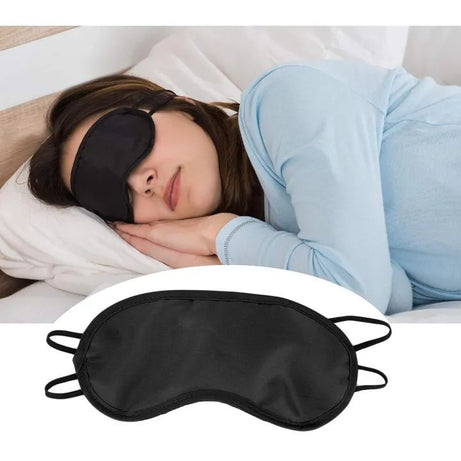 Sleeping Nap Eye Mask Eye Shade Cover Travel Office Sleeping Rest Aid Cover Blindfold Eye Patch Eyeshade Eye Mask Black - Oshi.pk - Buy & Sell Online