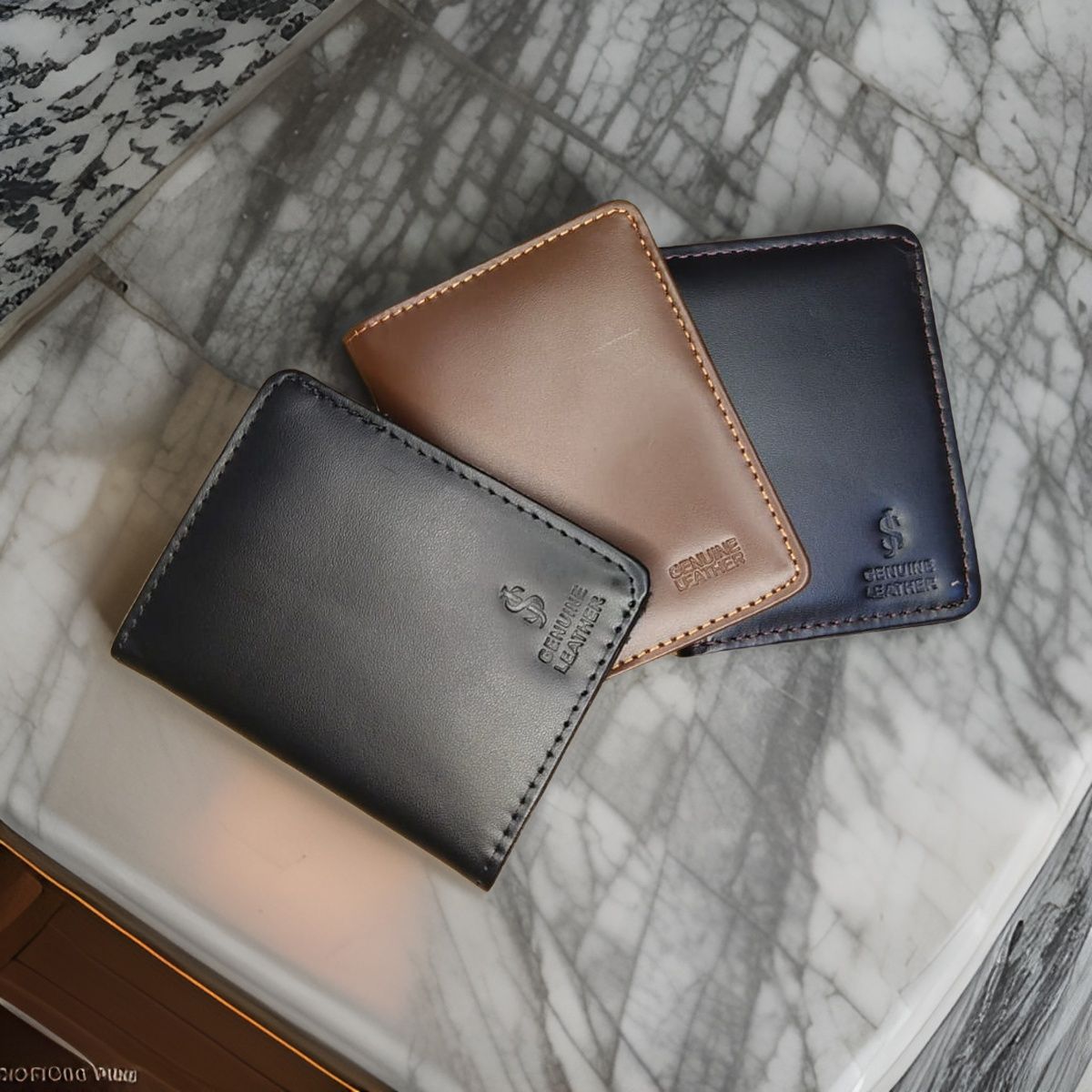 Slim Genuine Leather Short Wallet Mini Card Holder For Men - Oshi.pk - Buy & Sell Online