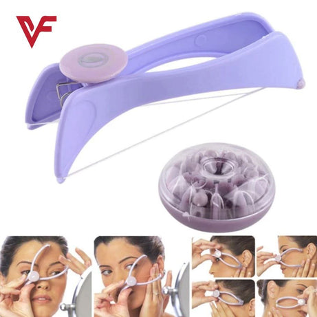 Slique Eyebrows Face & Body Hair Threading Machine & Removal System with 5 pre-cut extra strength threads Quick & Painless Threading Eye brow - Oshi.pk - Buy & Sell Online