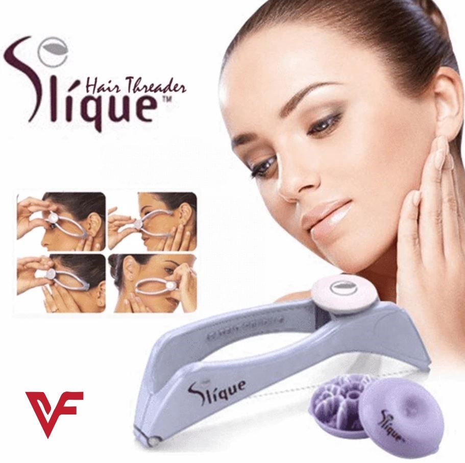 Slique Eyebrows Face & Body Hair Threading Machine & Removal System with 5 pre-cut extra strength threads Quick & Painless Threading Eye brow - Oshi.pk - Buy & Sell Online