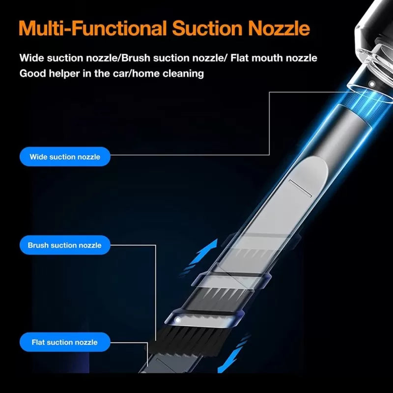 Small Car Vacuum Handheld Portable Vacuum Cleaner, Rechargeable Mini Vacuum For Car/Home/Office Hand Held Vacuum Cleaner - Oshi.pk - Buy & Sell Online