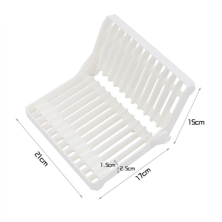 Small Kitchen Foldable Dish Plate Drying Rack Organizer Drainer Plastic Storage Holder Home Kitchen Sink Dish Kitchen Foldable Dish Rack Stand Holder - Oshi.pk - Buy & Sell Online