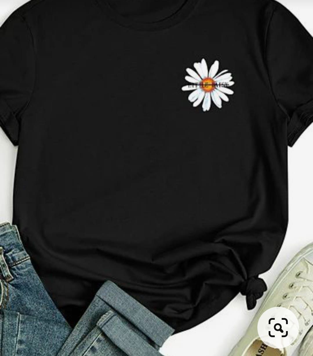 Small Sun flower Short Sleeves T-shirts for Women's - Oshi.pk - Buy & Sell Online
