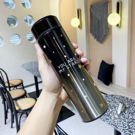 Smart Digital 500ml Stainless Steel Perfect For Hot And Cold Drinks Vacuum Insulated Thermos Water Bottle - Oshi.pk - Buy & Sell Online