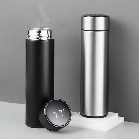 Smart LED Active Temperature Bottle Display Indicator Hot & Cold Flask Bottle 500ml - Oshi.pk - Buy & Sell Online