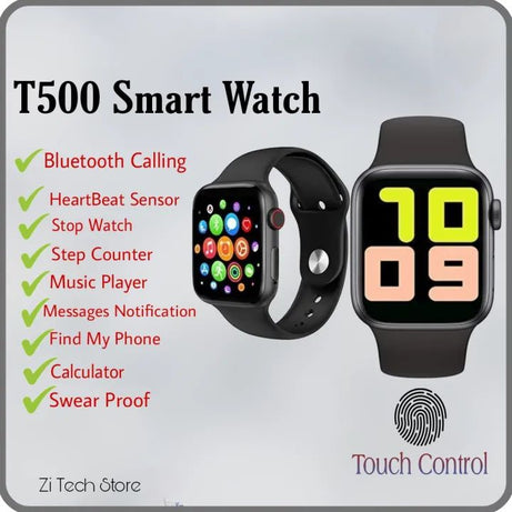 SmartWatch T500 New Latest Model High Quality (Fitpro App) 1.7inch full Hd Screen Bluetooth Calling like i7 pro max, for Android and IOS - Oshi.pk - Buy & Sell Online
