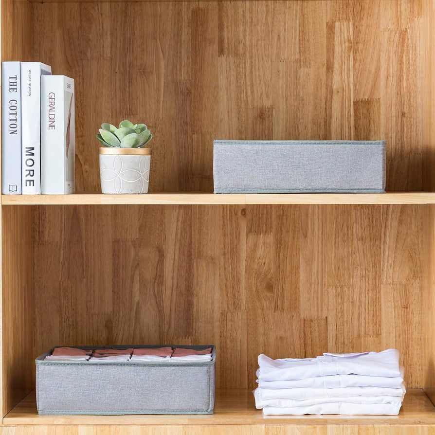 Sock Drawer Organizer Divider Underwear Organizer, 24 Cell Collapsible Closet Cabinet Organizer Underwear Storage Boxes for Storing Socks - Oshi.pk - Buy & Sell Online