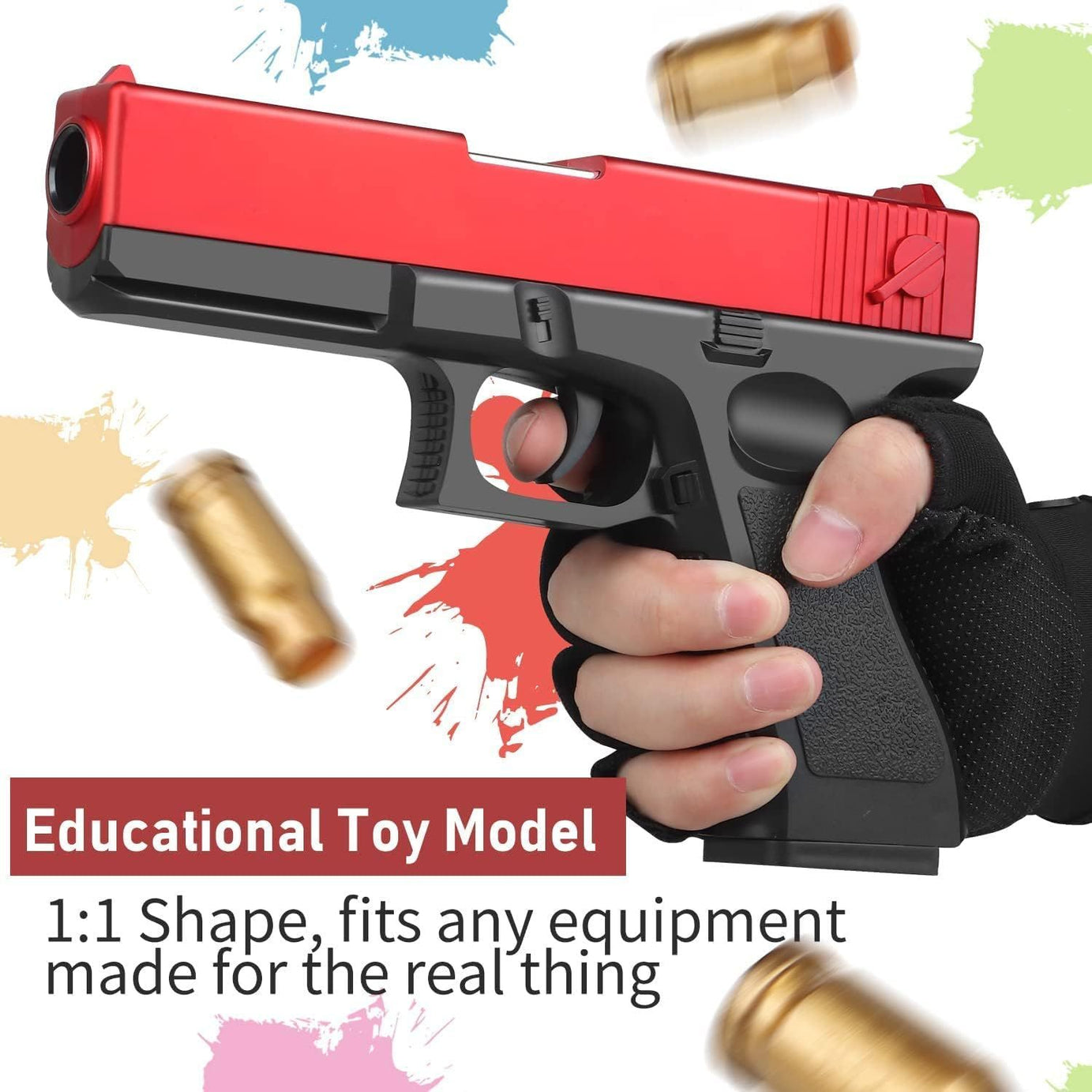 Soft Bullets Glock Gun Toy Manual Airsoft Gun With Silencer For Kids Adults - Oshi.pk - Buy & Sell Online