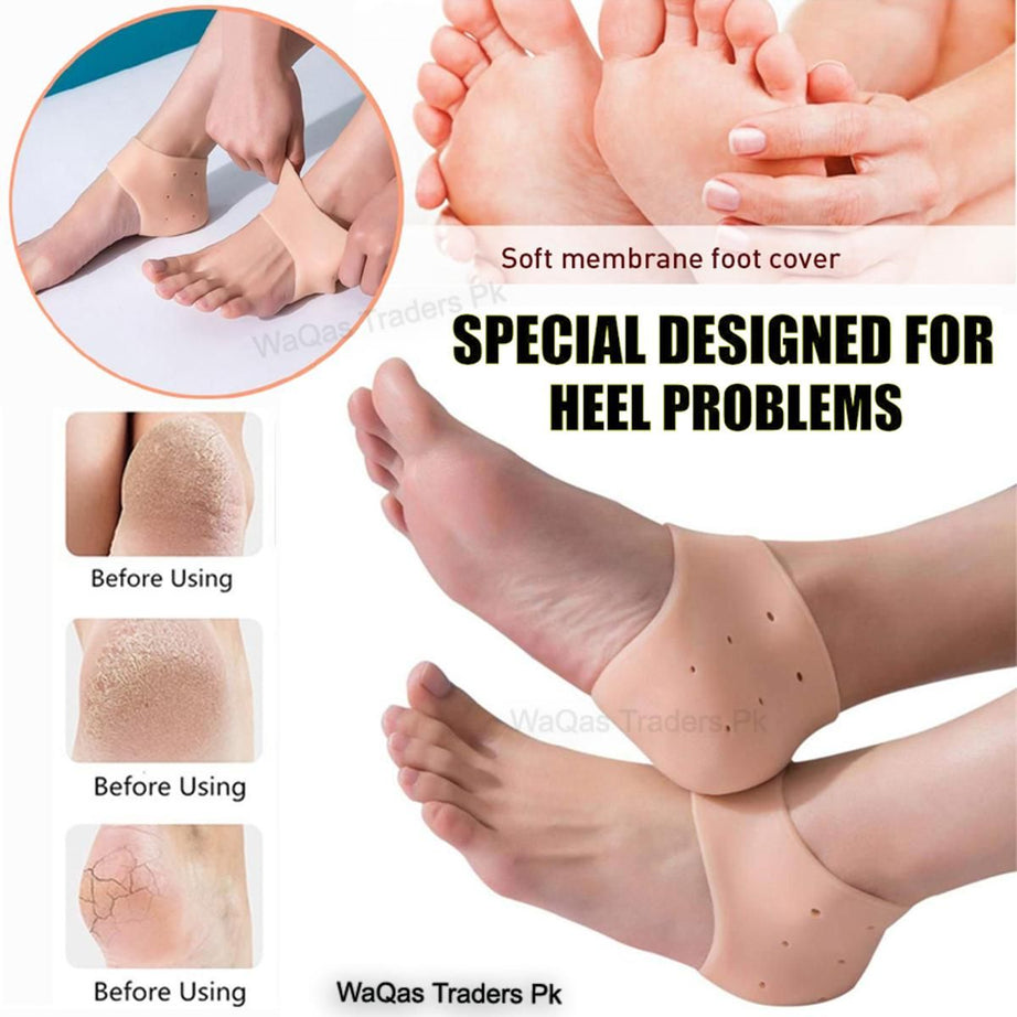 Soft Silicone Heel Anti Crack Care Set (1 Pairs) - Oshi.pk - Buy & Sell Online