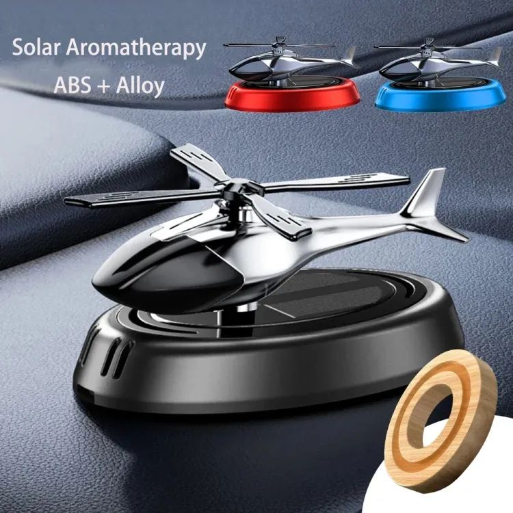 Solar Car Air Freshener Helicopter Auto Aromatherapy Sun Light Energy Rotation Car Inside Fragrance Ornaments Car Aroma - Oshi.pk - Buy & Sell Online