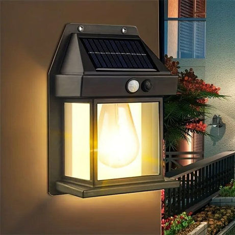 Solar Sensor Ligh Solar Tungsten Filament Lamp Outdoor Waterproof Intelligent Induction Wall Lamp - Oshi.pk - Buy & Sell Online