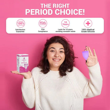 Medicated FDA Approved Silicon Menstrual Cup - 1 Piece - Oshi.pk - Buy & Sell Online