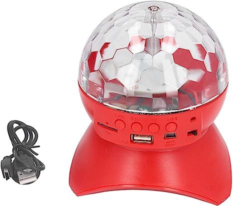 Speaker Disco Ball, Mobile Mini RGB Disco Ball Rotating Light Clear Sound USB Charging Colorful for KTV - Oshi.pk - Buy & Sell Online