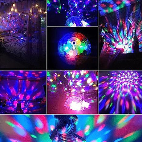 Speaker Disco Ball, Mobile Mini RGB Disco Ball Rotating Light Clear Sound USB Charging Colorful for KTV - Oshi.pk - Buy & Sell Online