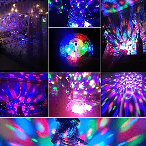 Speaker Disco Ball, Mobile Mini RGB Disco Ball Rotating Light Clear Sound USB Charging Colorful for KTV - Oshi.pk - Buy & Sell Online