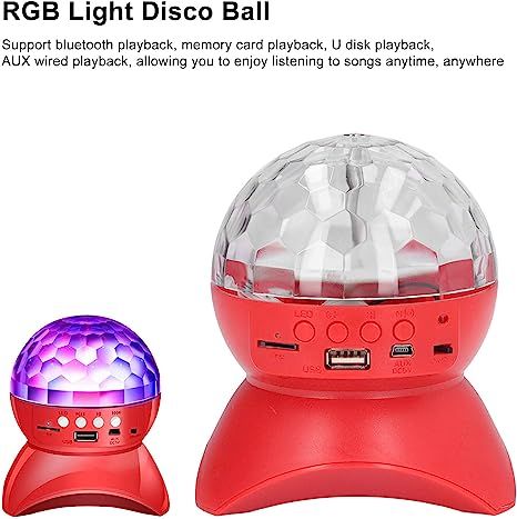 Speaker Disco Ball, Mobile Mini RGB Disco Ball Rotating Light Clear Sound USB Charging Colorful for KTV - Oshi.pk - Buy & Sell Online