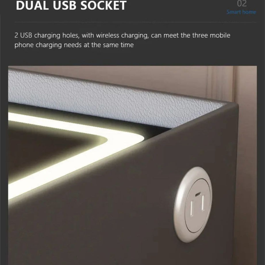 SPECIAL ROOM SIDE TABLE WITH BLUETOOTH SPEAKER , CHARGING SLOT , WIRELESS CHARGING AND MUCH MORE - Oshi.pk - Buy & Sell Online