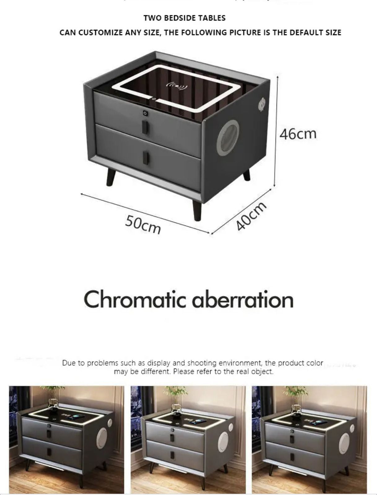 SPECIAL ROOM SIDE TABLE WITH BLUETOOTH SPEAKER , CHARGING SLOT , WIRELESS CHARGING AND MUCH MORE - Oshi.pk - Buy & Sell Online