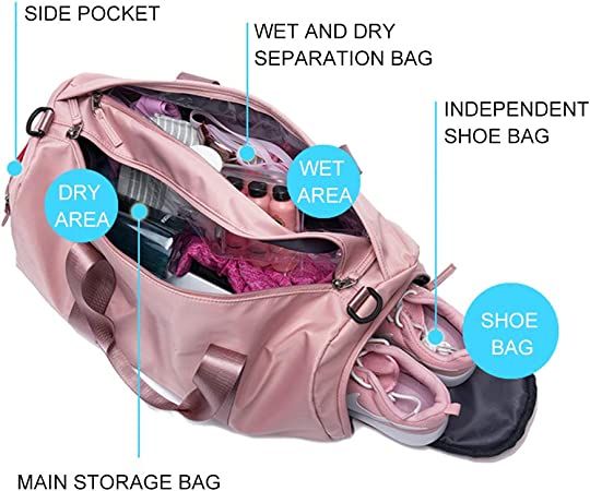 Sport Gym Bag Travel Duffel Bag with Shoe Compartment - Oshi.pk - Buy & Sell Online