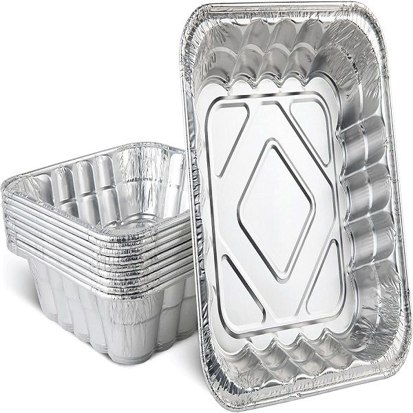 Square Aluminum Tin Foil Baking Pans Bakeware Cookware Perfect for Baking Pack of 10 - Oshi.pk - Buy & Sell Online