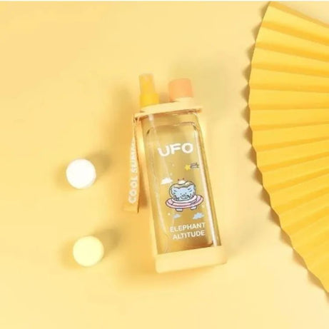 Square Shaped Double-Layer Plastic Straw Water Bottle With Scale Markings (Random Colours) - Oshi.pk - Buy & Sell Online