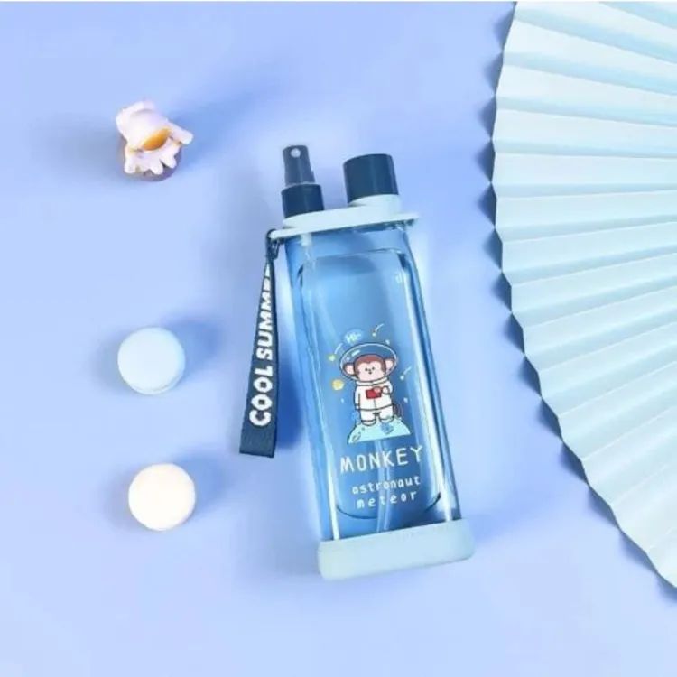 Square Shaped Double-Layer Plastic Straw Water Bottle With Scale Markings (Random Colours) - Oshi.pk - Buy & Sell Online