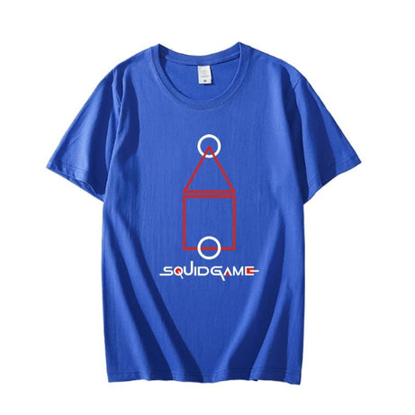 Squid Games Printed Cotton Half Sleeves O Neck Blue T Shirt - Oshi.pk - Buy & Sell Online