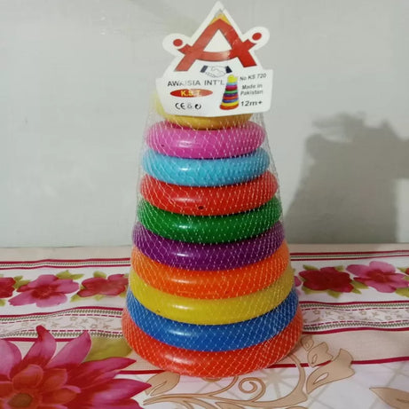 Stack Ring Tower - Light Plastic - Multicolor - Oshi.pk - Buy & Sell Online