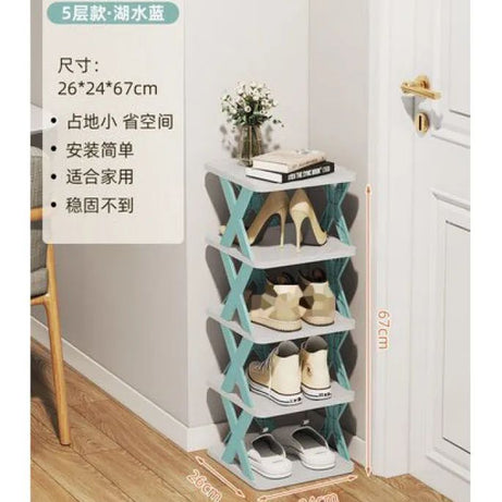 Stackable Vertical Space Saving Shoe Storage Rack Bookshelf Organizer - Oshi.pk - Buy & Sell Online