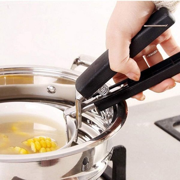 Stainless Steel Anti Hot Pot Pan Plate Bowl Gripper Clip - Oshi.pk - Buy & Sell Online