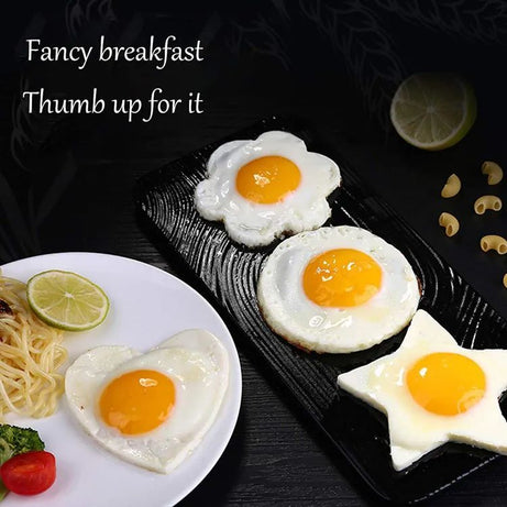 STAINLESS STEEL EGG PANCAKE RINGS FRIED EGG PANCAKE SHAPER OMELETTE MOLD MOULD FRYING COOKING TOOLS KITCHEN ACCESSORIES GADGET RINGS - Oshi.pk - Buy & Sell Online