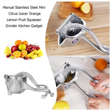 Stainless Steel Fruit Manual Juicer Hand Press Fresh Fruites Juice Machine Manual Hand Squeezer Fruit Extractors - Oshi.pk - Buy & Sell Online